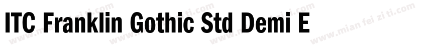 ITC Franklin Gothic Std Demi Extra字体转换